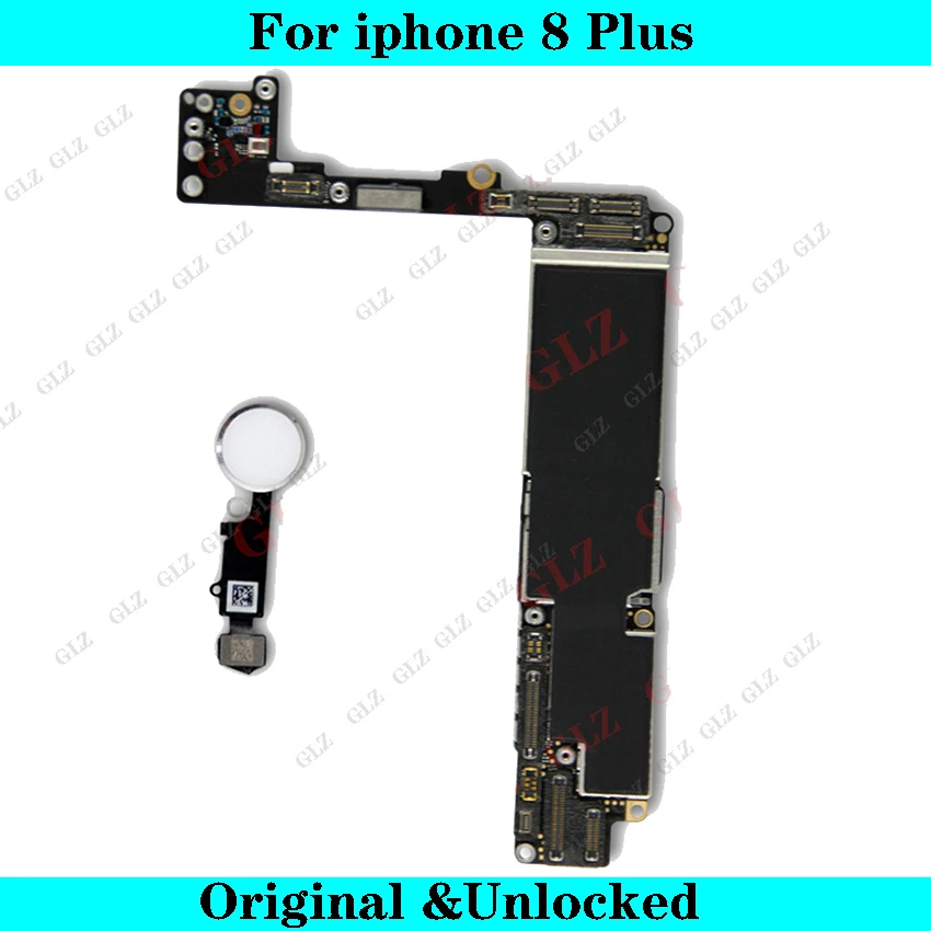 Original 64GB 256GB IOS Logic Board For Iphone 8 Plus With / Without Fingerprint Unlocked Mainboard For 8plus Motherboard