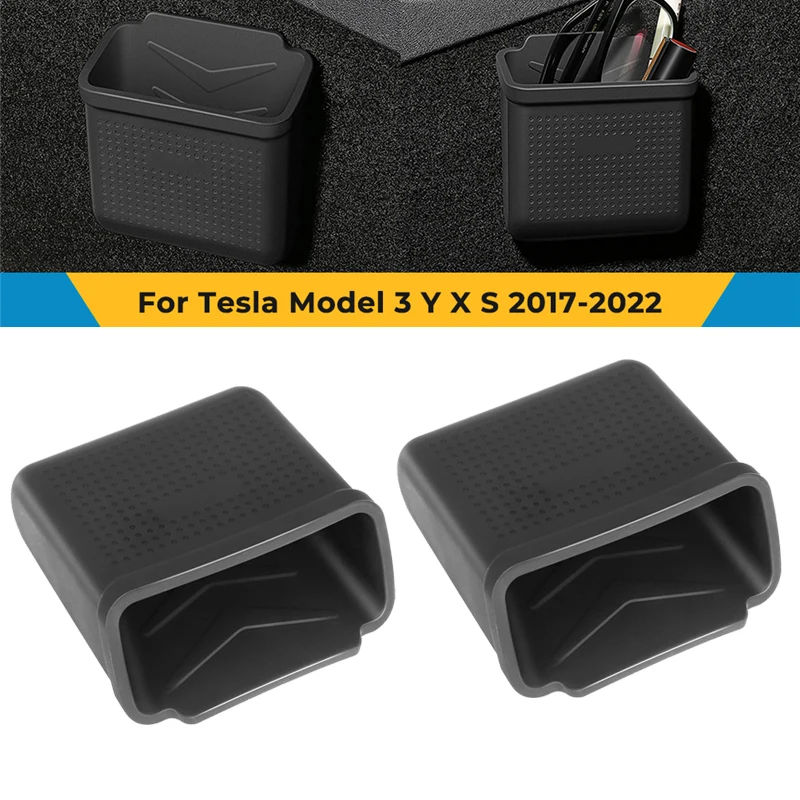 

Hidden Silicone Mobile Phone Storage Box For Tesla Model 3 Y S X 2022 2021 2017 - 2023 Easy Install Bag Car Interior Accessories