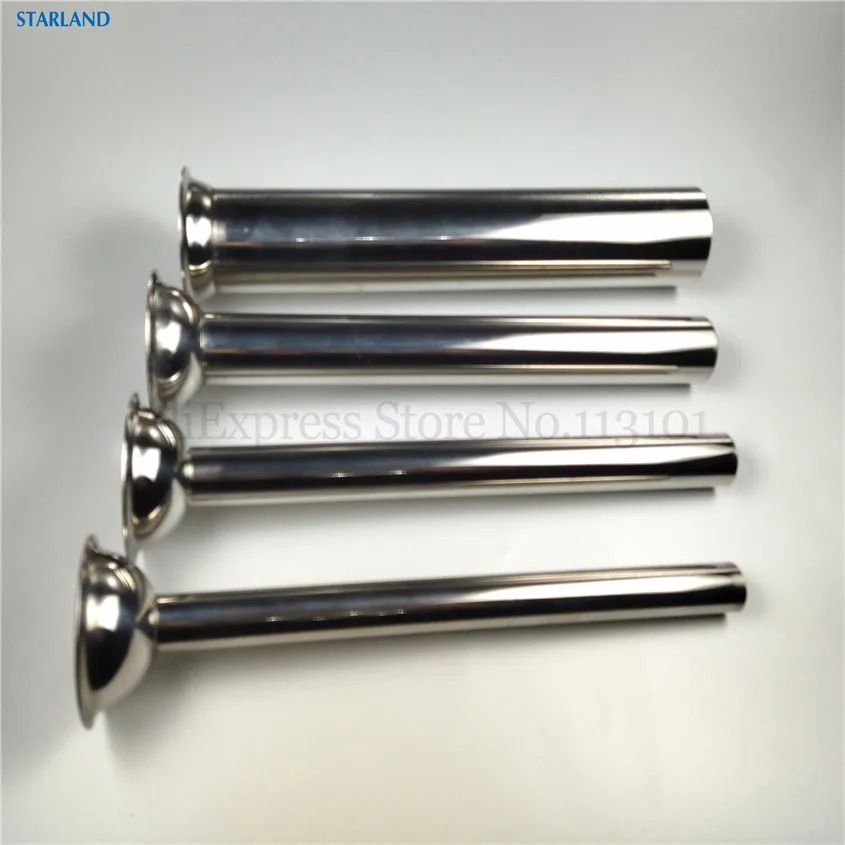 

One Set Four Sausage Filling Tubes Stainless Steel Filler Funnels Sausage Nozzles Length 19cm 4 Pcs