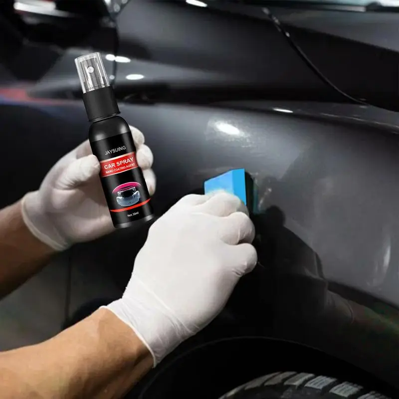 

Car Coating Liquid with Sponge Towel Nano Polishing Spray Auto Scratch Remover Agent Quick Waterless Paint Care Accessories