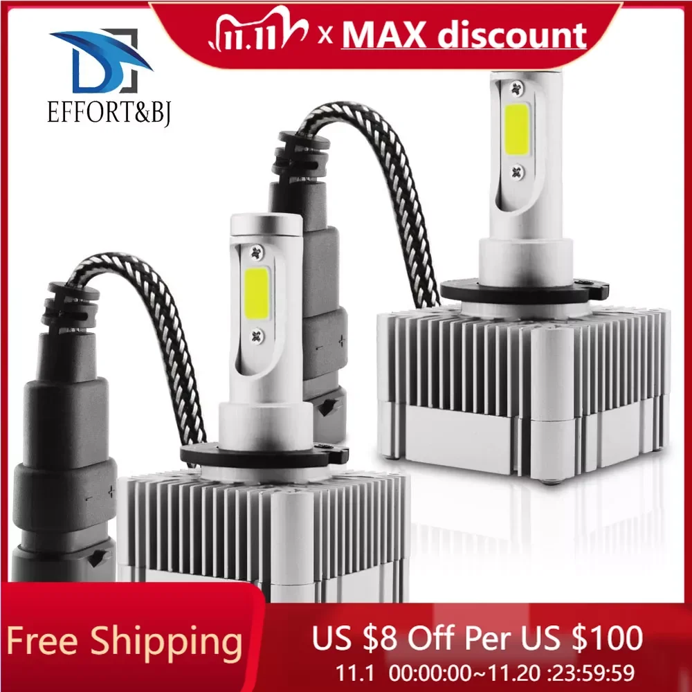 

2 Sides D1S D3S Car LED Headlight Single Beam Bulbs Available D1S D1C D1R D3S D3C D3R 6000K 110W 26000LM Auto Headlamp