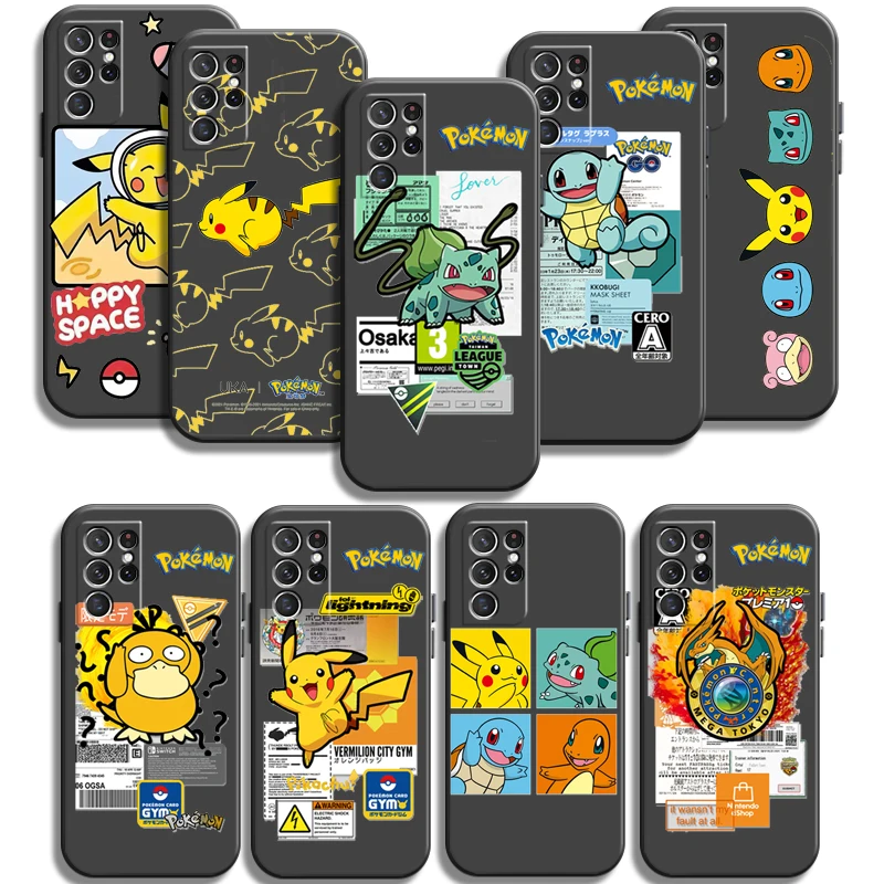 

Pokemon Pikachu Phone Cases For Samsung Galaxy A51 4G A51 5G A71 4G A71 5G A52 4G A52 5G A72 4G A72 5G Carcasa Soft TPU Funda