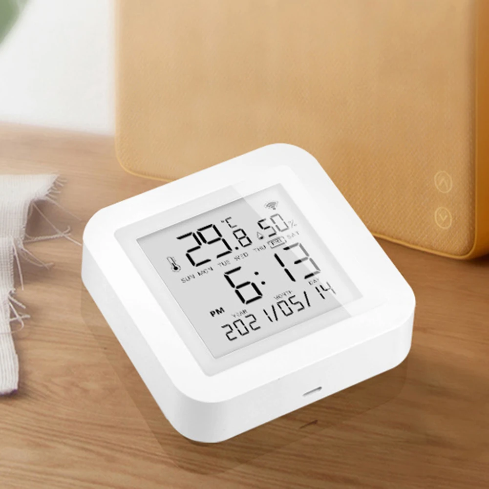 1 компл. Wi-Fi термометр с USB-кабелем для Tuya Smart WiFi гигрометр цифровой датчик