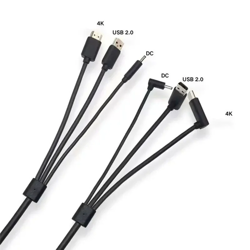 Фото 1 шт. сменный кабель-совместимый 5 м, USB, аксессуары для игр Power VR, черный пластик для HTC Vive 3-в-1-A25R №2