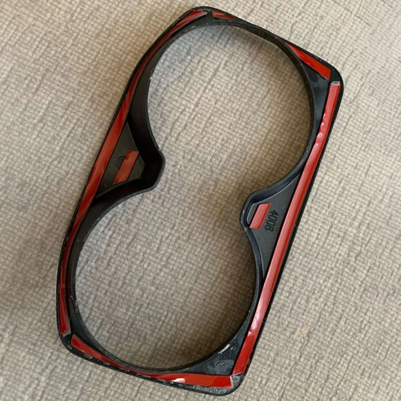 1 шт. наклейки на рамку держателя стакана для автомобиля и 2 шт. контейнера для хранения телефона на передних дверях автомобиля.