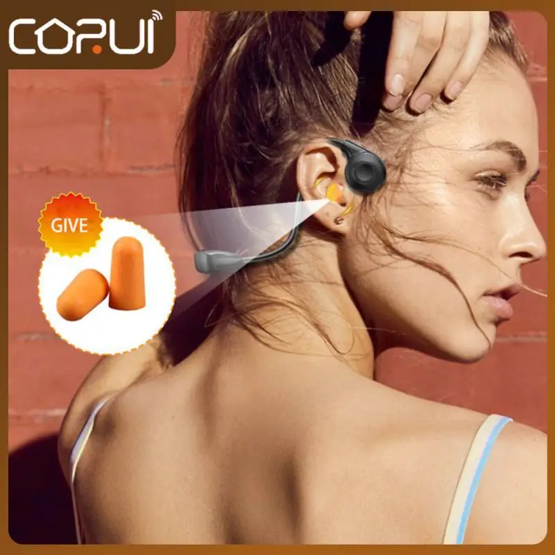 

New Earphone Waterproof Ipx5 Wireless Headset Stereo Ear To Ear Fitness Without Intelligent Noise Reduction Ear Injury Running