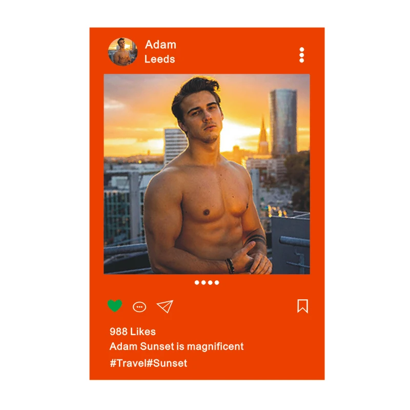 Custom Ins Facebook Picture Album Personalized Gift Wedding Birthday Creative Acrylic Board Wholesale Dropshipping 2022