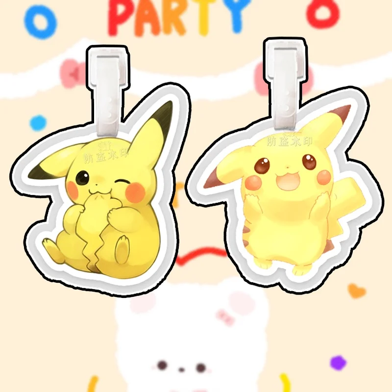 

Pikachu Luggage Tag Luggage Schoolbag Pendant Hanging Chain Pendant Tag Support Peripheral