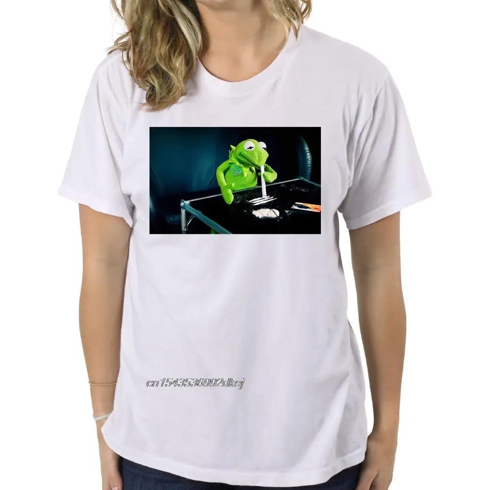 

Забавная Черная Мужская футболка KERMIT MUMPET COCAIN идеальный подарок на день рождения унисекс футболка с принтом на заказ футболка с принтом