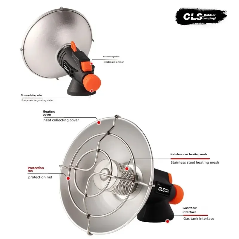 Cls уличный обогреватель мини портативная газовая плита для кемпинга палатки