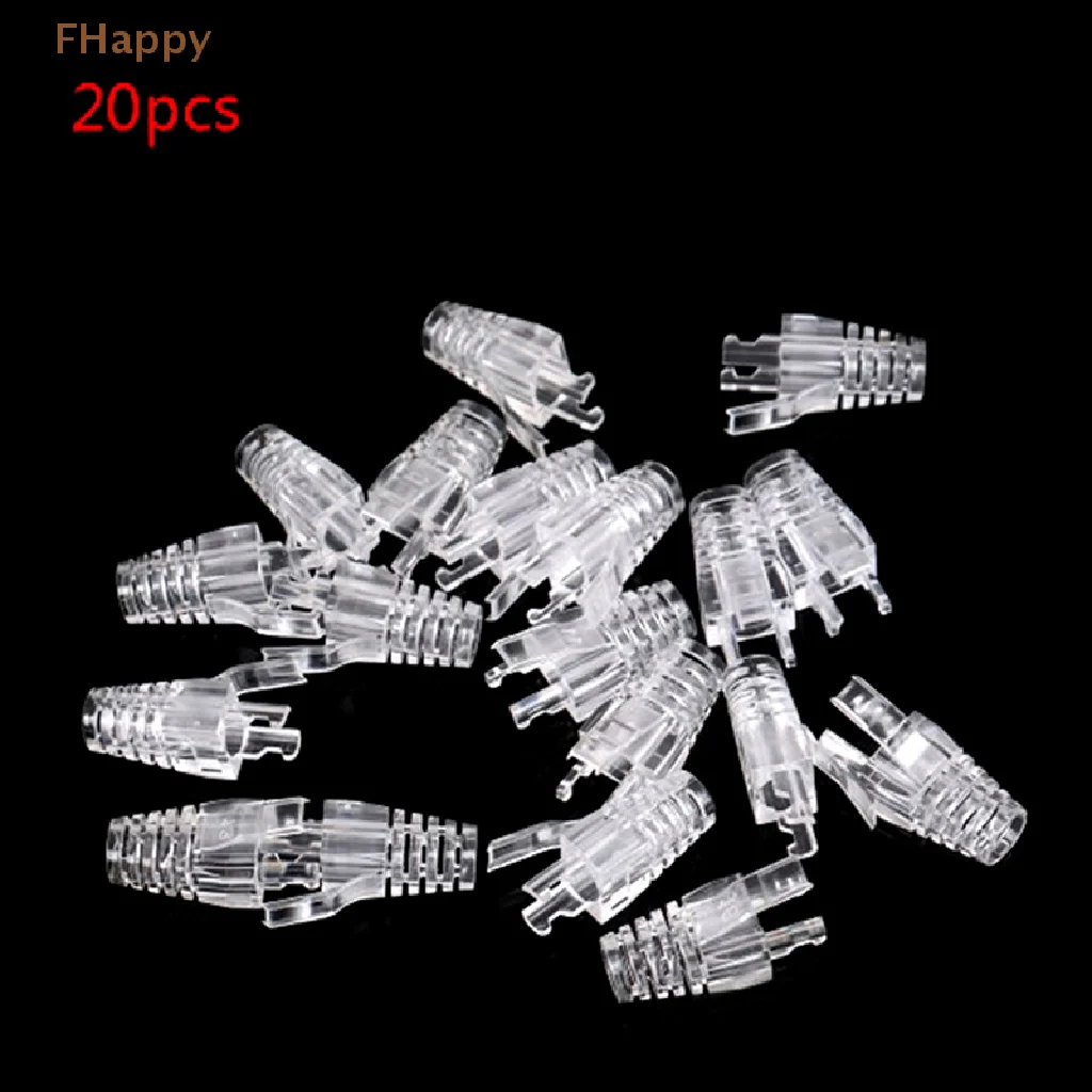 

20 Pcs Colorful RJ45 CAT6 Strain Relief Boots Connector for Standard CAT6 Ethernet Cable LAN Cable Connector Cover