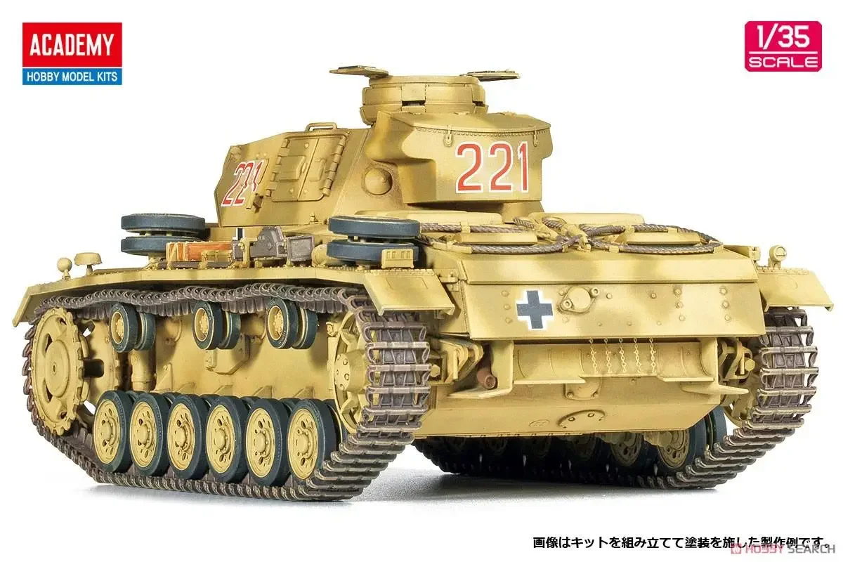 Академия AC13531 1/35 Немецкая танковая III Ausf.J Северная Африка ПЛАСТИКОВАЯ МОДЕЛЬ