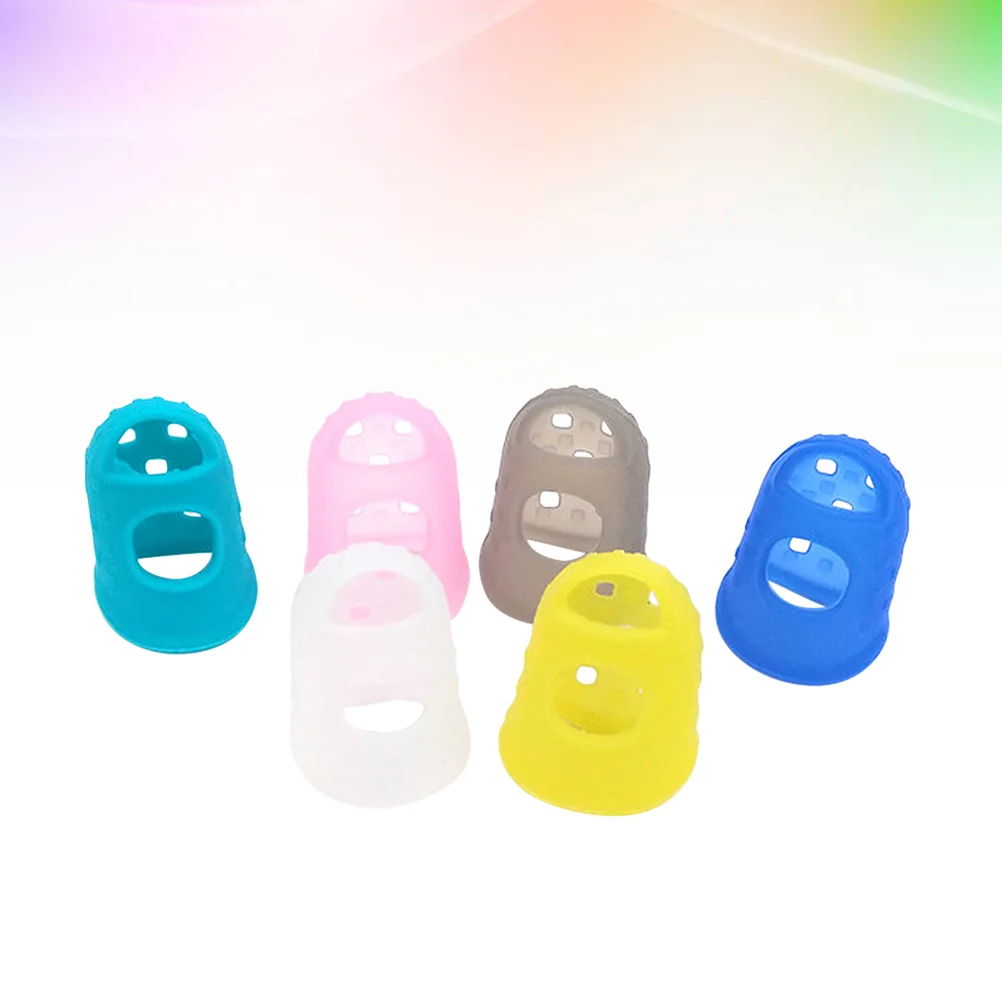 

25Pcs Guitar Fingertip Protectors Bass Picks for Ukulele Beginner(Mixed)