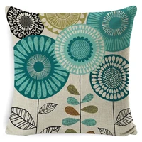 happy spring linen pillows case for bedroom colorful flower pillowcases arabian 40x40 garden chair pillow for sofa boho decor