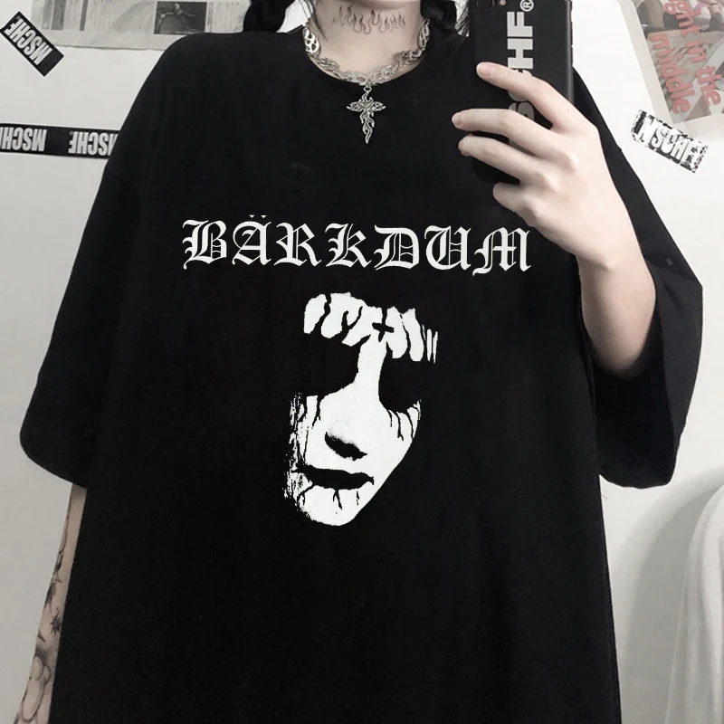 

Women's T Shirt Gothic Emo Vintage Crop Top Face Graphic Printed Sweat Top Tee Y2K Aesthetic Harajuku Streetwear Women Clothing