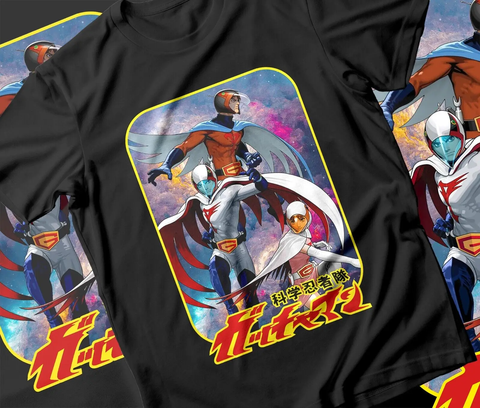 G-Force Gatchaman Battle of the планеты 70s Anime VTG ретро-Футболка Tee