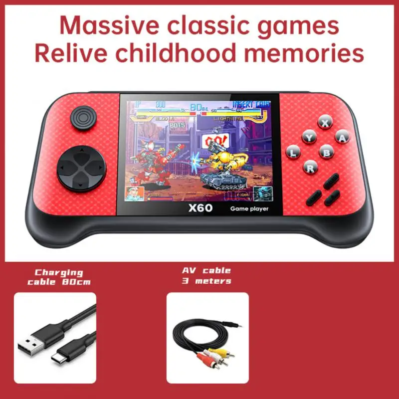 

Built-in 6800 Games Video Player Portable Retro Game Players Handheld Game Console Support Tf Card Expansion 3.5 Inch 8gb Rom