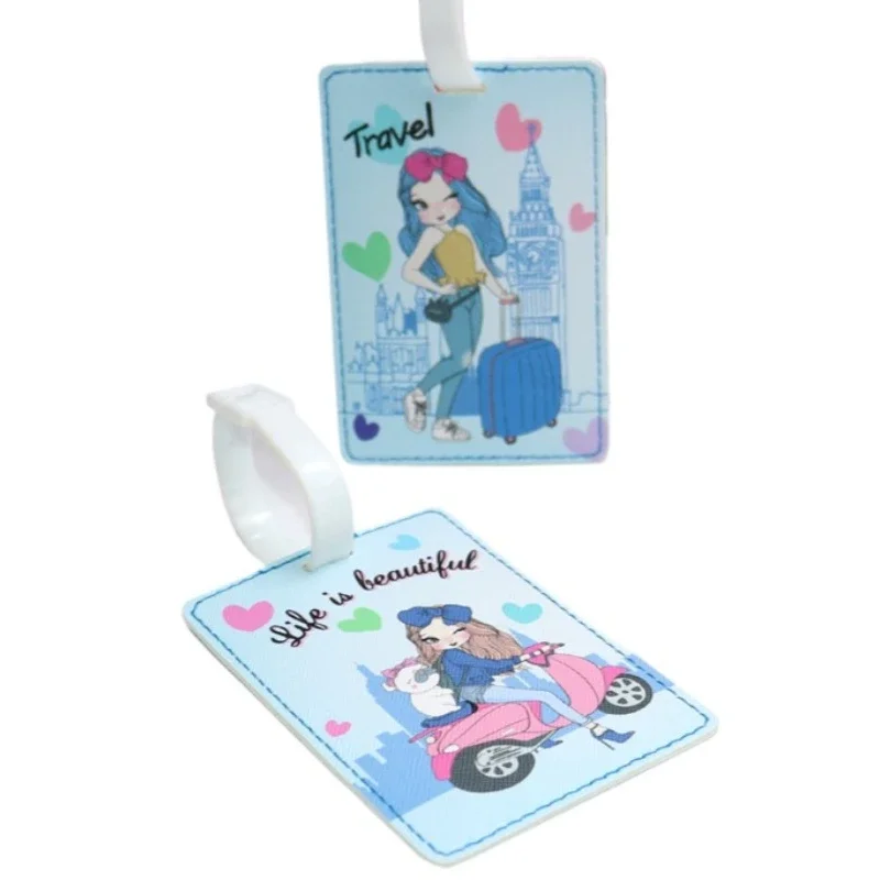 1 шт. багажная бирка для девочек с героями мультфильмов модная сумка на тележке