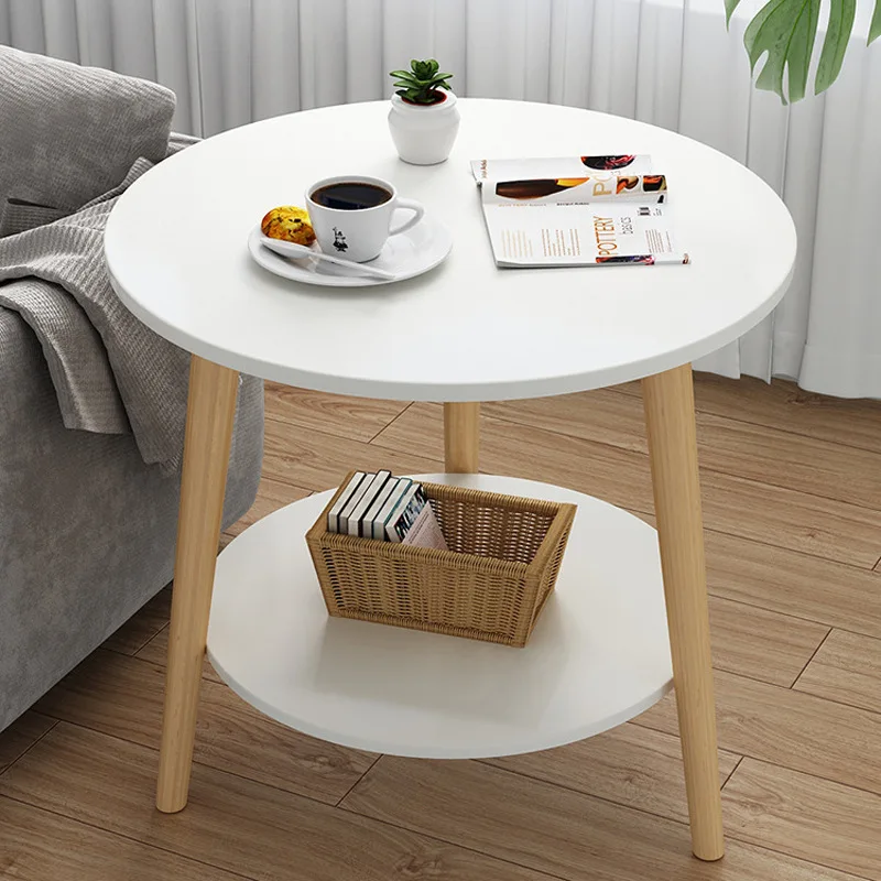 

Журнальный столик, простой современный креативный домашний стол для маленькой квартиры, прикроватный столик для дивана и балкона, прикрова...
