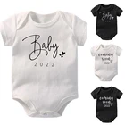 Боди с коротким рукавом для новорожденных, летняя одежда для маленьких девочек и мальчиков, боди для новорожденных младенцев 2022, Комбинезоны для младенцев 0-24 мес.
