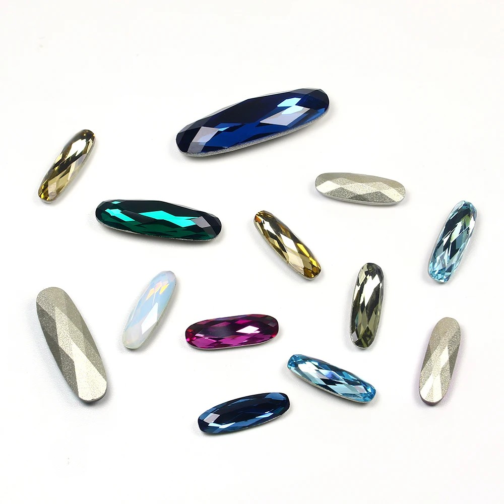 Длинный искусственный камень 9*27 мм K9 заостренный задний декор свободный