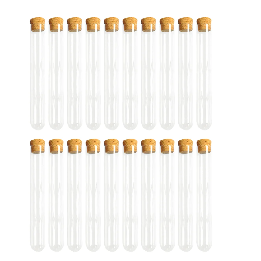 

30Pcs Test Tubes Clear Tubes with Cork Stoppers for Jewelry Beads Powder