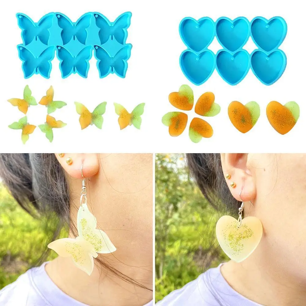 

Butterfly Jewelry Pendant Epoxy Resin Mold Animal Necklace Keychain Silicone Mould DIY Crafts Casting Tools