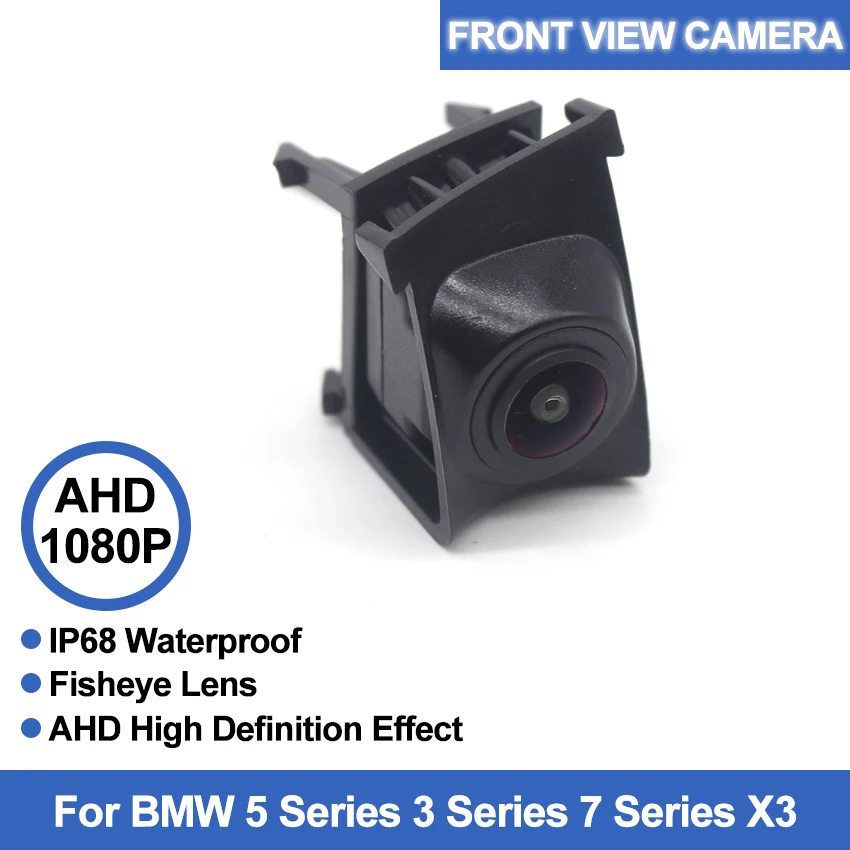 Широкоугольный 140 ° Автомобильная камера с логотипом переднего вида для BMW 5 серии