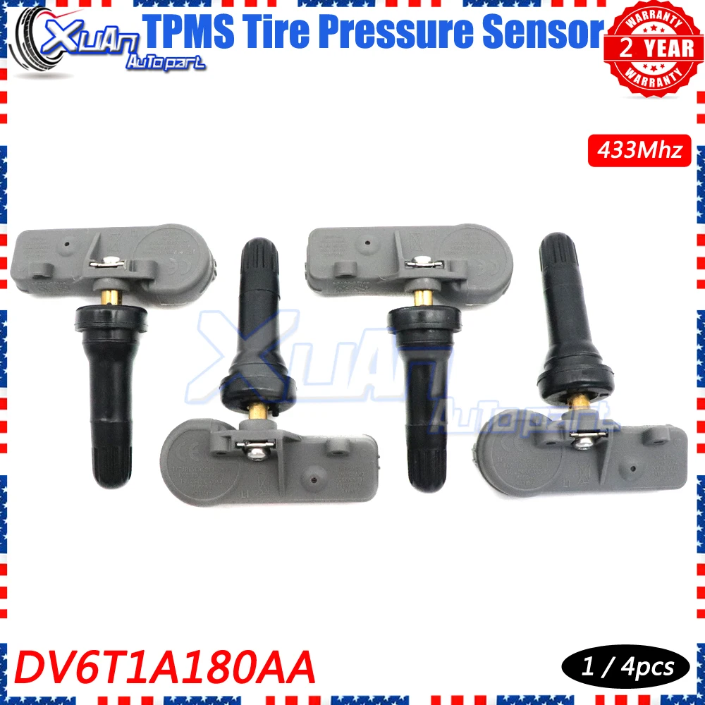 

Xuan TPMS Tire Pressure Sensor DV6T1A180AA For Ford New Mondeo Escape Expedition Explorer F-150 Mazda 433MHz DV6T-1A180-AA