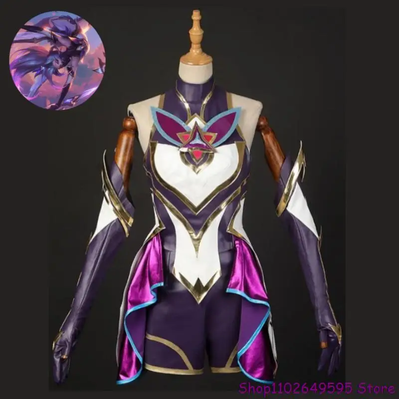 

Presale Game LoL Star Guardian Akali Jhomen Tethi The Rogue Assassin Fist Of Shadow Cosplay Costume Wig Anime Hallowen Suit
