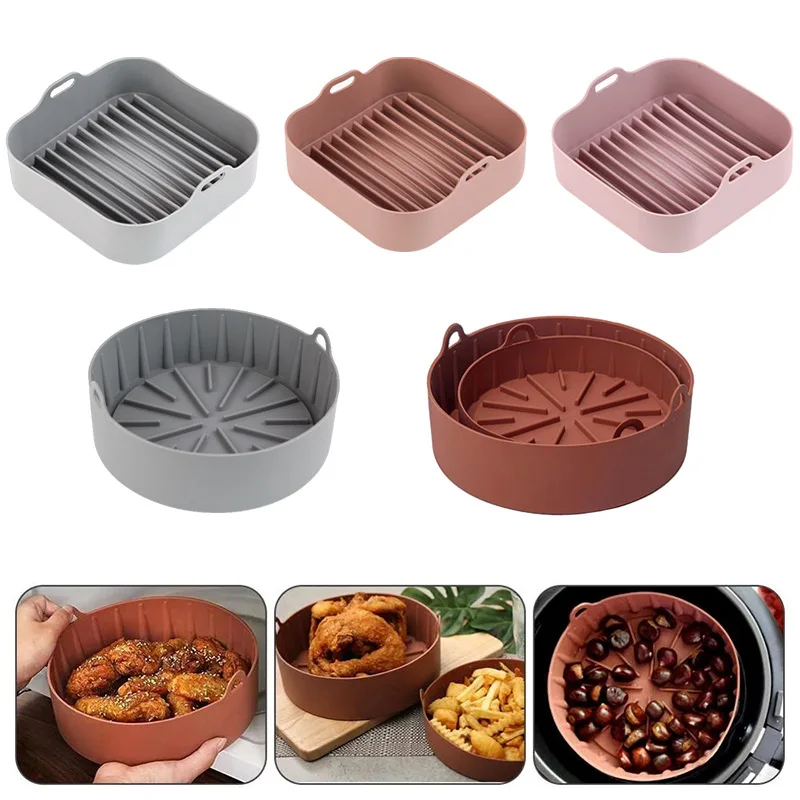 Instant Pot Accessories Silicone Baking Pan Silicone Pot Air Fryer Silicone Pot Baking Tray Baking Dishe Kitchen Tools