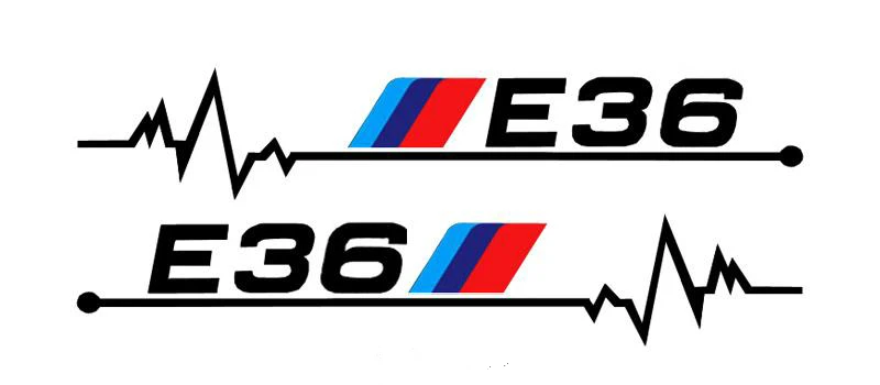 

2 X Car Rearview Mirror Car Sticker sport decals for E30 E34 E36 E39 E46 E60 E61 E87 E90 E83 Fine Decor Decal Accessories KK12cm