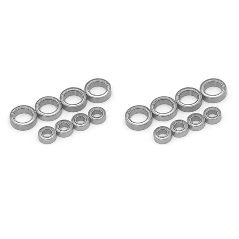 

16Pcs Ball Bearings 4X8x3mm 8X12X3.5Mm For HSP Himoto E18 Wltoys 1/18 RC Car Spare Parts A949 A959 A969 A979 A959-B