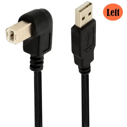 UXG Угловой кабель USB 2.0 A-B 90 градусов