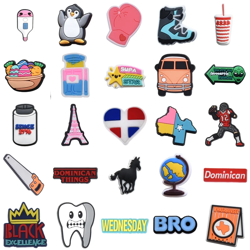 

Pins Shoe Charms for Crocs Charms Women Designer Kids Decorations Xmas Gifts Shoes Accessories Summer Hot Jeans for Croc Charm