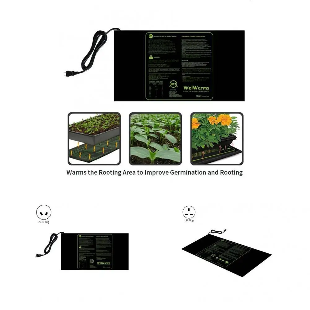 

PVC Attractive Universal More Thicken Heating Pad Solid Color Heating Mat Lightweight for Garden