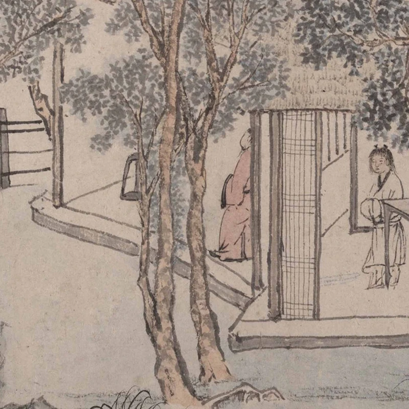 Mingwen Zhengming новый продукт Горизонтальное изображение Cong Guizhai 1:1 Китайская древняя