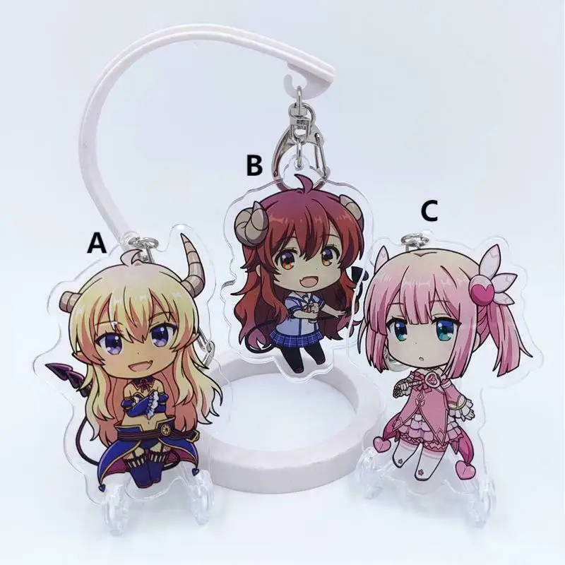 

Аниме брелок Machikado Mazoku Yuko Yoshida Yuko Chiyoda Momo Lilith акриловый брелок с фигуркой подвесной 6 см