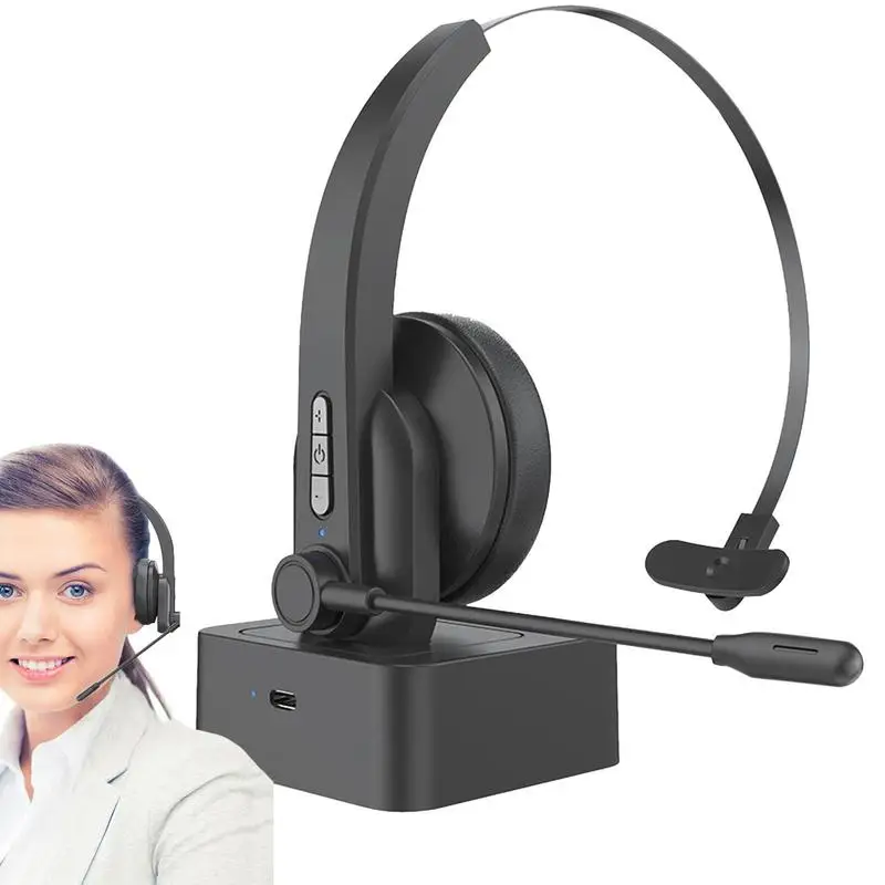 

Noise-cancelling Wireless Headset Customer Service Headset Comfortable Lightweight Wireless Headset Headset Telephone Wireless