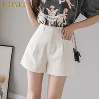 overalls womens shorts high waist korean cotton wide leg summer white aesthetic loose sexy black casual spandex hot short pants
