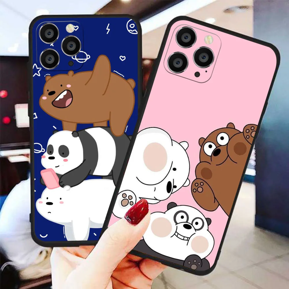 Силиконовый чехол для Samsung J2, J4, J5, J6, J7, J8, A7, A8, A9, M31, A70, A71 Edge, Core Prime Pro Plus, зеркальные медведи (art.: 3920ca05e7dc8) - 3920ca05e7dc8