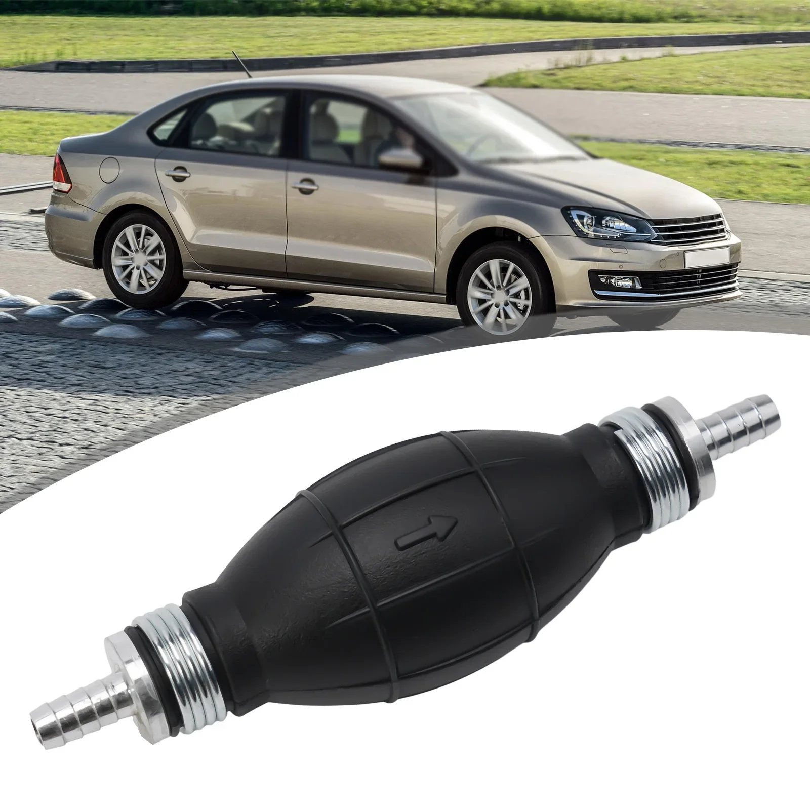 8 мм ручной топливный насос резиновая алюминиевая ручная лампа-праймер дизельный