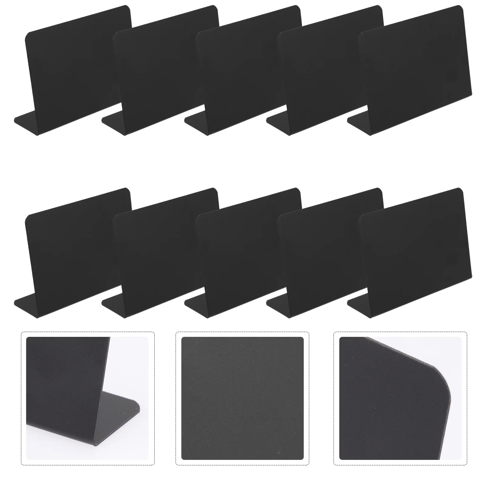 

10pcs Desktop Mini Blackboards L-shaped Small Chalkboard Message Sign for Restaurant