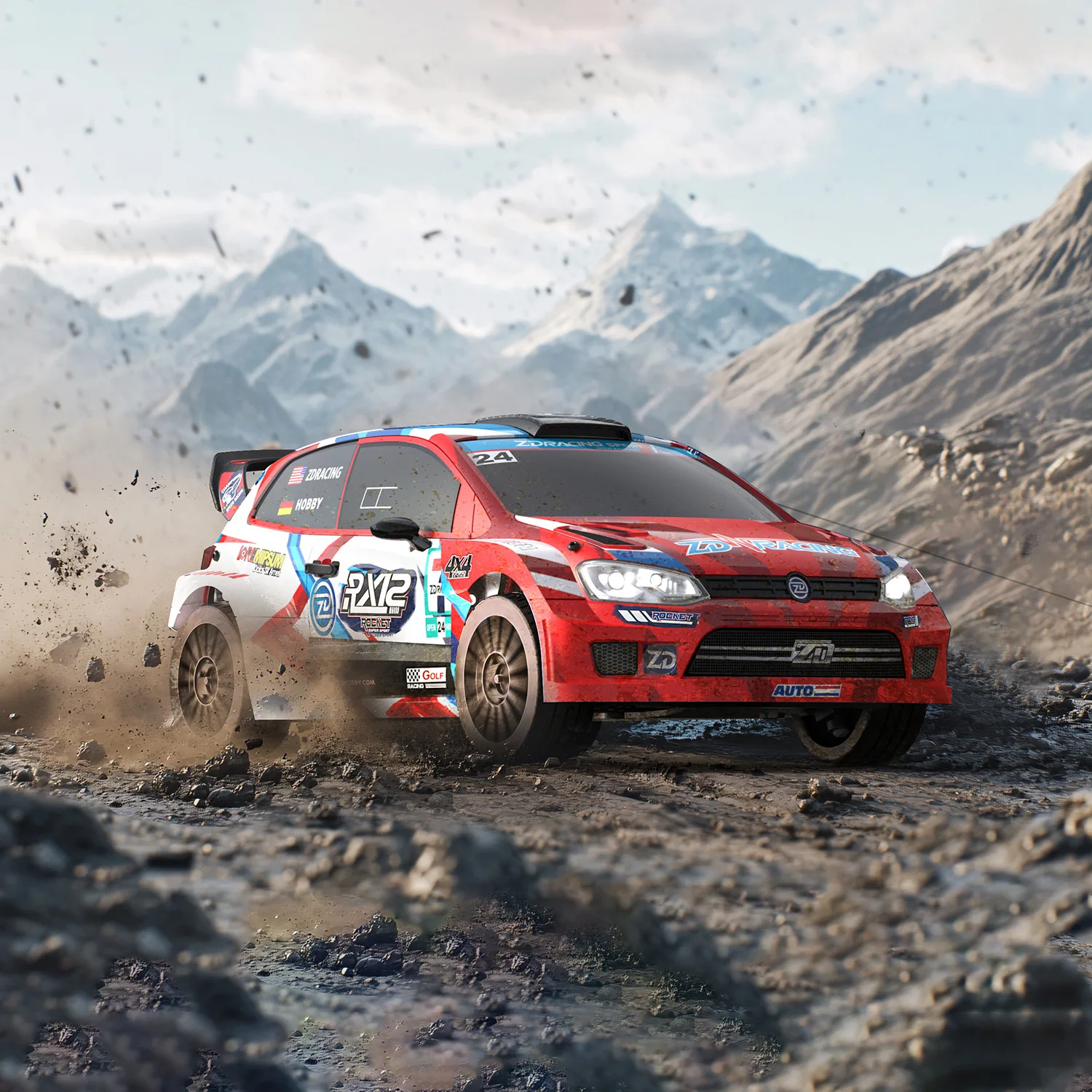 Фото Новая Zd Racing Rx12 1:12, бесщеточная тележка с полным приводом, модель с дистанционным управлением, гоночный автомобиль, радиоуправляемая детская игрушка, подарок на день рождения для мальчика №4
