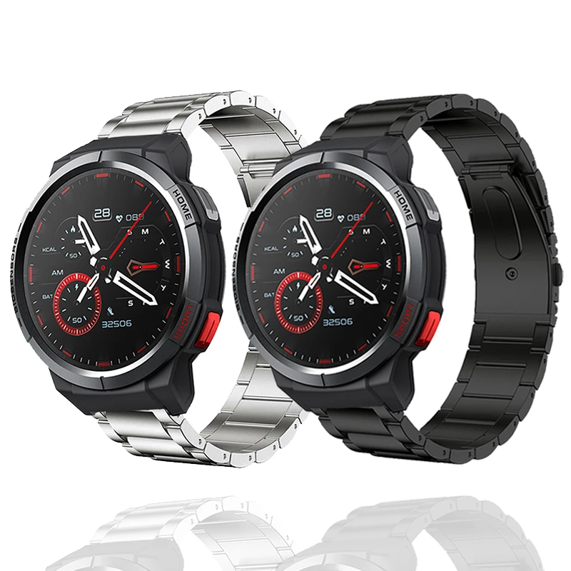 

Металлический ремешок для часов Mibro Watch GS A1 X1, аксессуары для умных часов, ремешок из нержавеющей стали для Mibro C2, T1 Lite, цветные воздушные брасл...