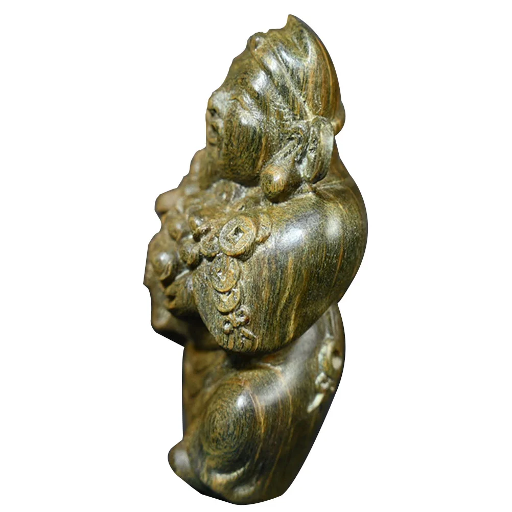 

Деревянное ремесло, декор бога богатства, изысканная фигурка, Настольная фигурка весеннего фестиваля