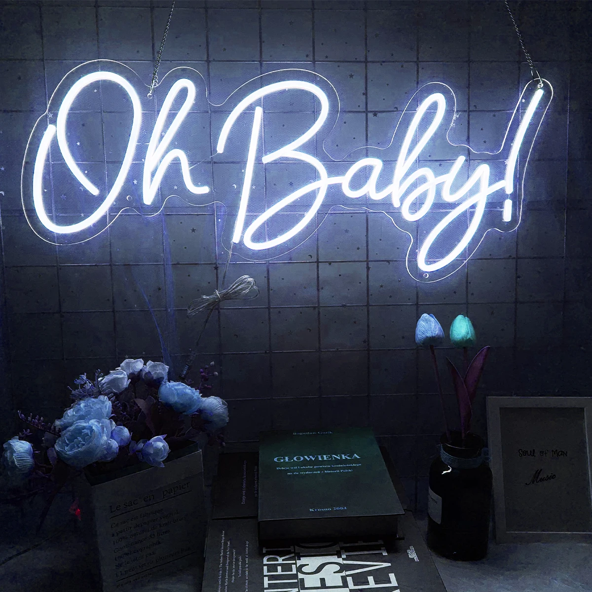 Неоновый знак Oh baby