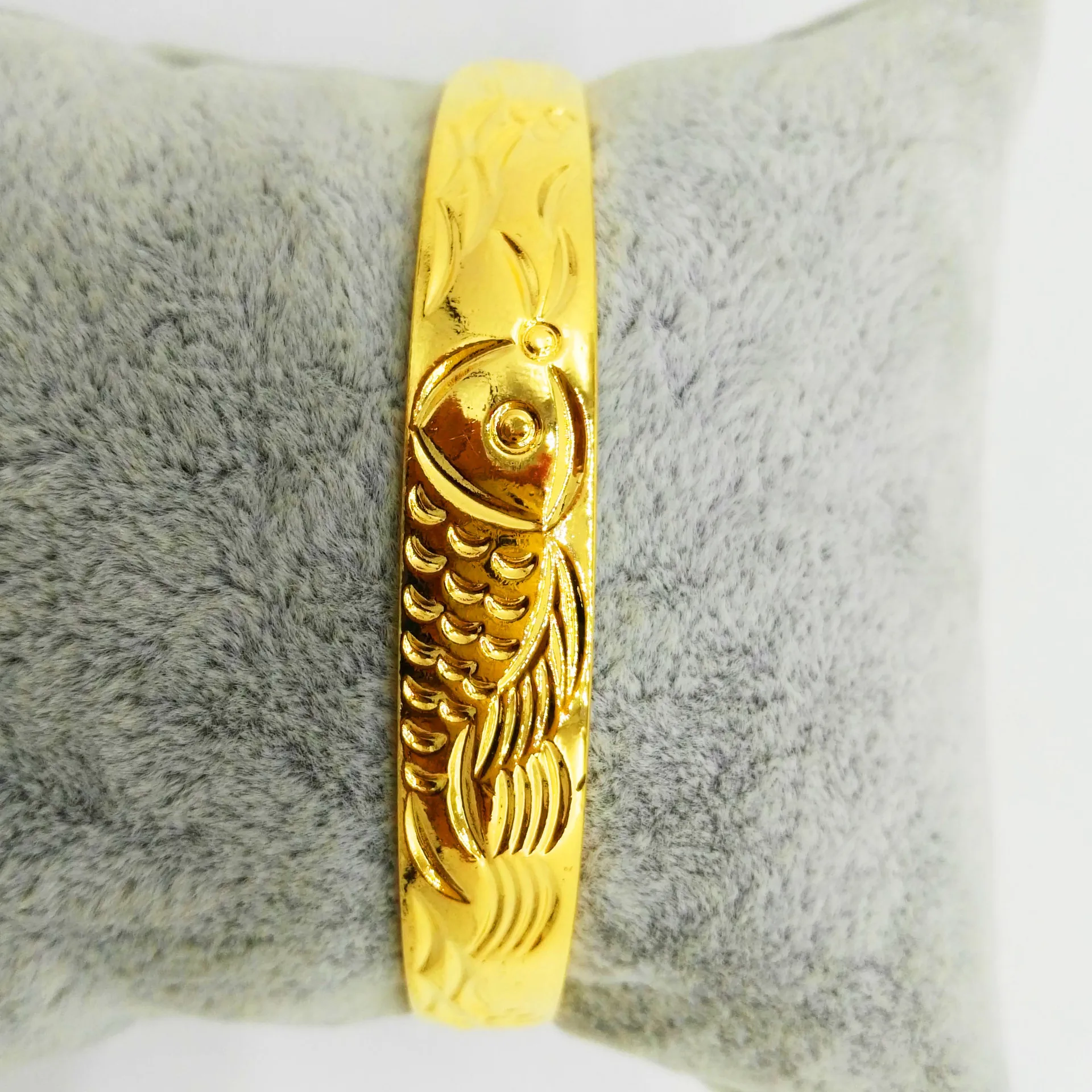 

10mm Single Fish Bracelet Brass Jewelry Gold Plated Bracelet Brass Jewelry Women's Jewelry Pulsera De Mujer