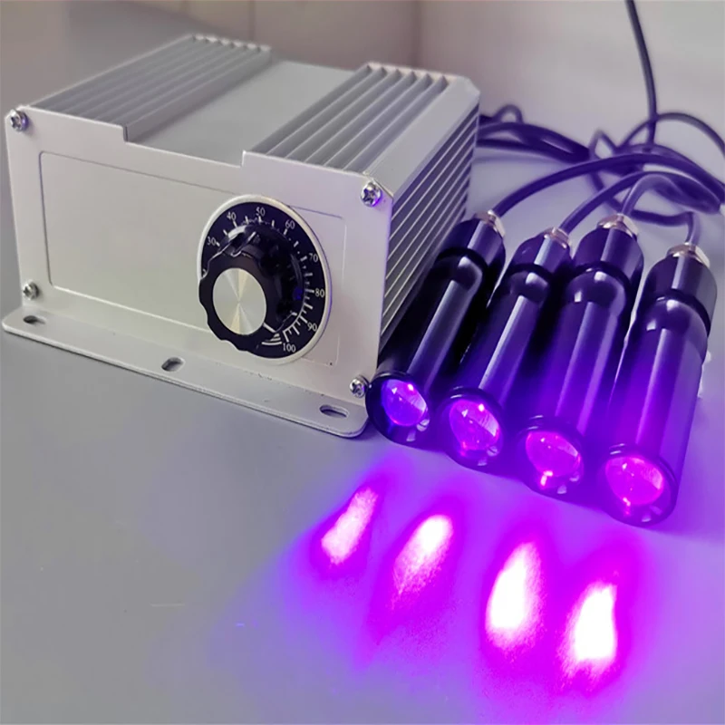 

High Power UV Curing Lamp Point Light Source Spotlight Adjustable 365NM 395NM 405NM For Circuit Repair Resin Shadowless Glue