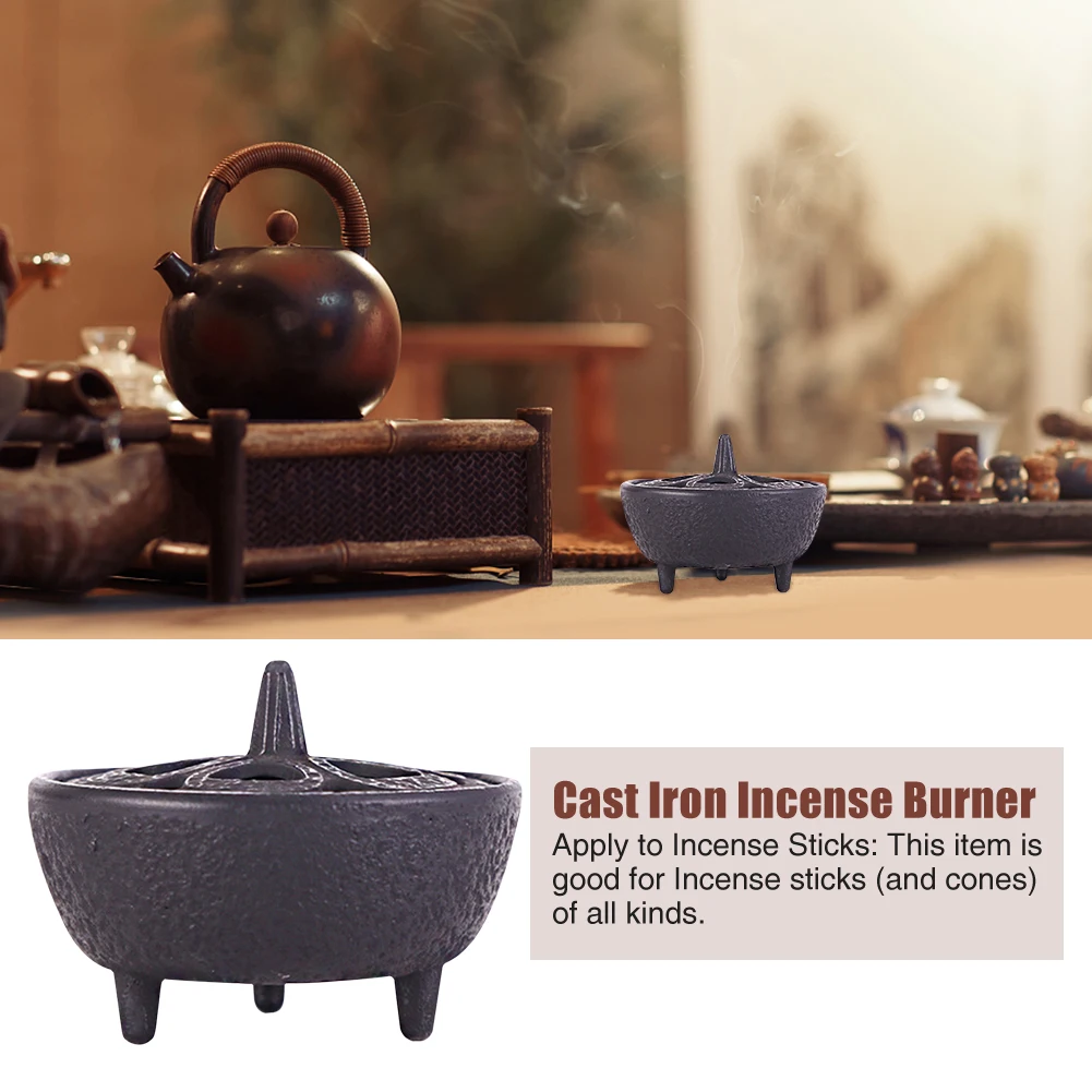 

Подарок для офиса, чайного дома, Ловец ясеня, долговечное домашнее украшение, чугунная курильница, портативная классическая форма чаши